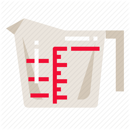 Cookware, Ingredients, Measuring, Mixed, Powder, Ratio Icon