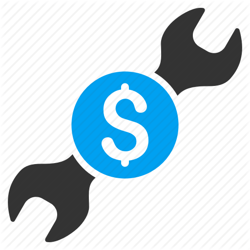 Business, Cost, Repair Price, Settings, Support, Tools, Work Icon