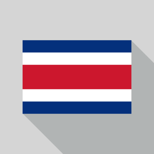 Costa, Rica, Flag Icon Free Of World Cup Country Flags Icons