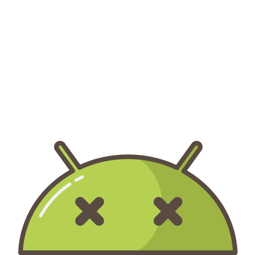Crash, Mobile, Bug, Emoji, Mood, Dead, Android Icon