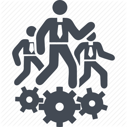 Creativ Team, Creative Process, Gears, People Icon