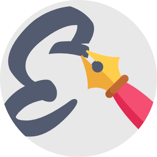 Calligraphy Icon Creative Process Freepik