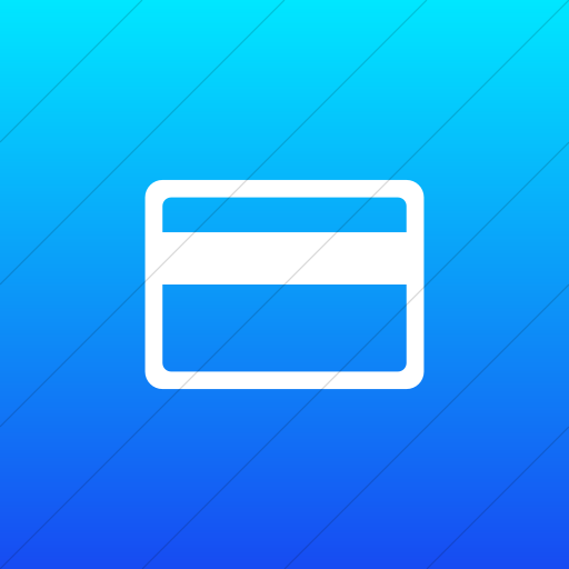 Flat Square White On Ios Blue Gradient Broccolidry