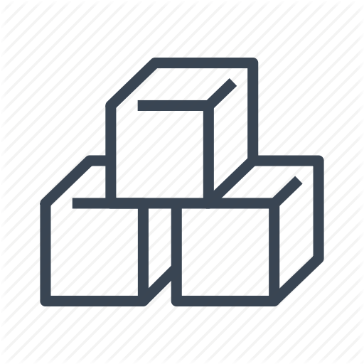 Cube, Cubes, Sugar Icon