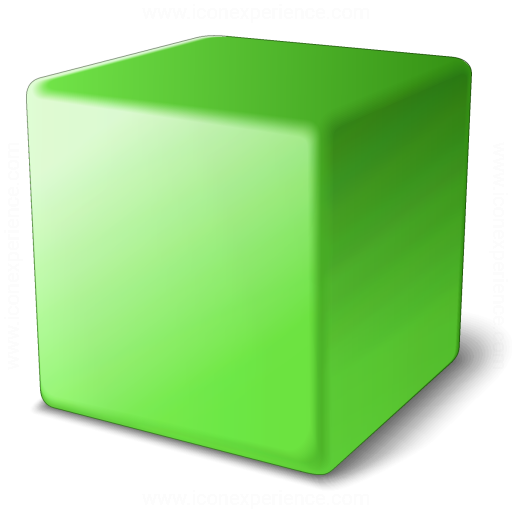 Iconexperience V Collection Cube Green Icon
