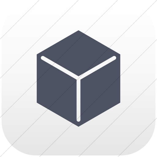 Flat Rounded Square Blue Gray On White Gradient Raphael