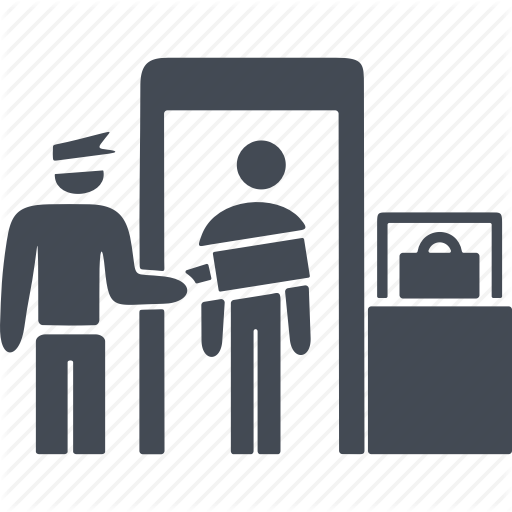 Customs Control, Immigration, Police, Security Icon