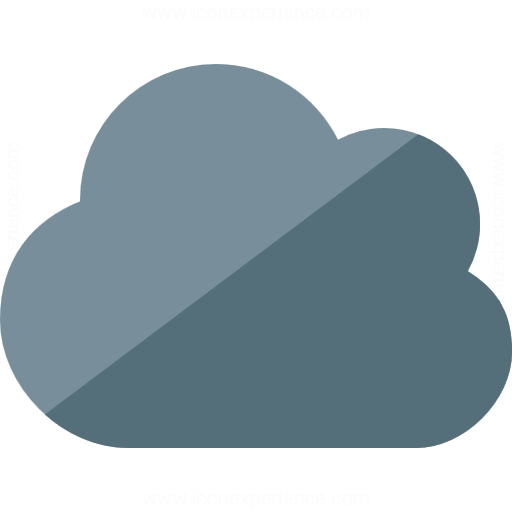 Iconexperience G Collection Cloud Dark Icon