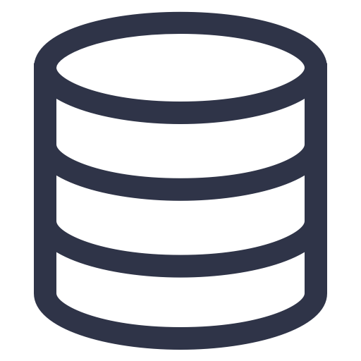 Data Source Management, Data Management, Data Processing Icon