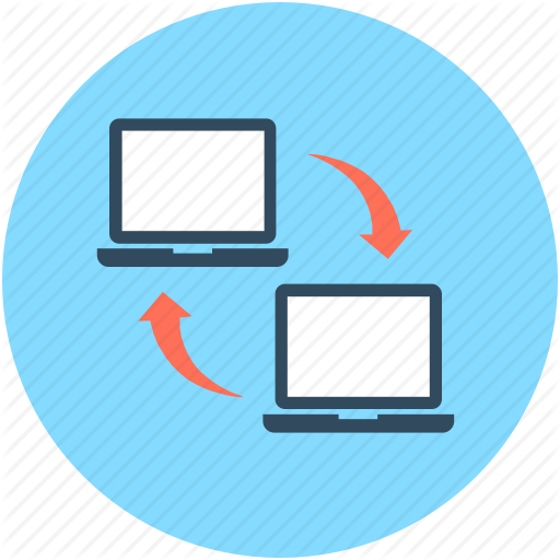 Data Exchanging, Data Sharing, Laptops, Sharing, Wireless Sharing Icon