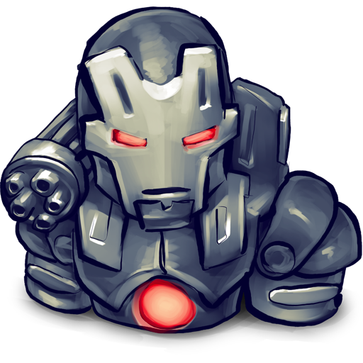 Comics War Machine Icon Ultrabuuf Iconset Mattahan