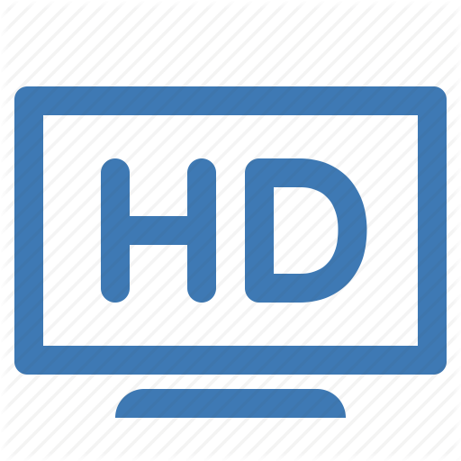 Definition, Hd, High, High Definition, Television, Tv Icon