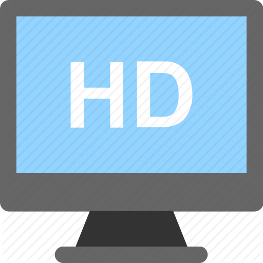 Hd, Hd Screen, High Definition, Monitor, Tv Icon