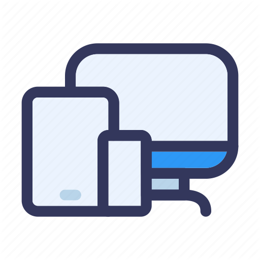 Adaptive, Design, Development, Device, Display, Responsive, Web Icon