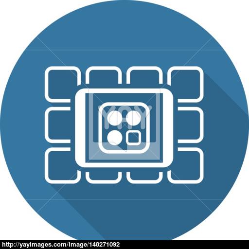Online Services Icon Flat Design Vector