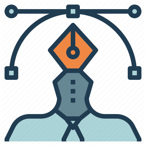 Designer, Graphic, Pen, Web, Writer Icon
