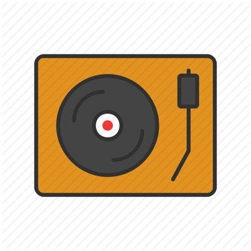 Dj, Record, Turntable, Vinyl Icon