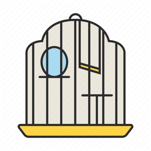 Bird, Birdcage, Cage, House, Parrot, Pet, Place Icon