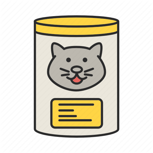 Can, Canned, Cat, Feed, Food, Meal, Pet Icon