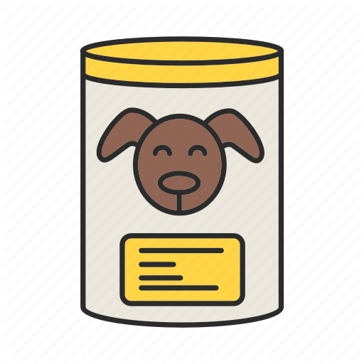 Can, Canned, Dog, Feed, Food, Meal, Pet Icon