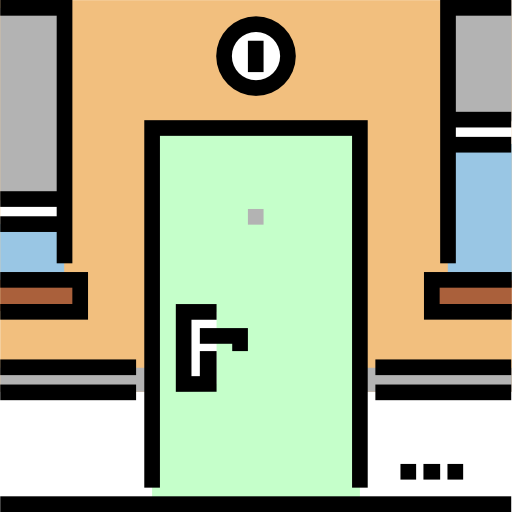 Exit Door, Furniture And Household, Access, Door, Doorway Icon