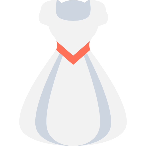 Wedding Dress Icon Party And Celebration Set Vectors Market