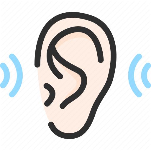 Ear, Loud, Noise, Sound, Wave Icon