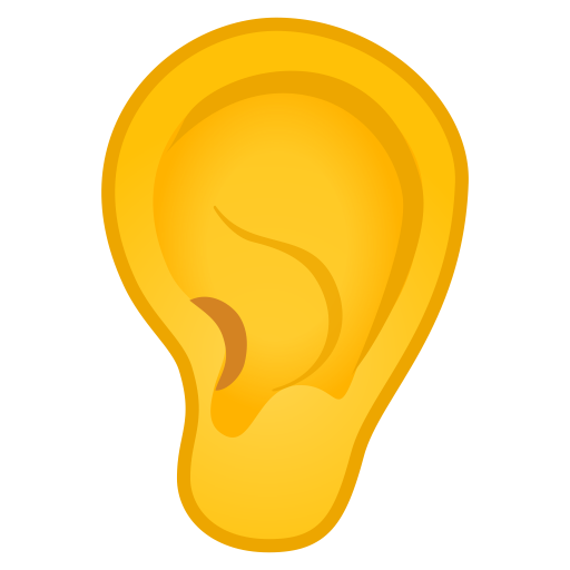 Ear Icon Noto Emoji People Bodyparts Iconset Google