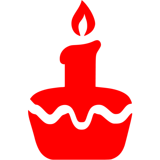 Red Easter Cake Icon