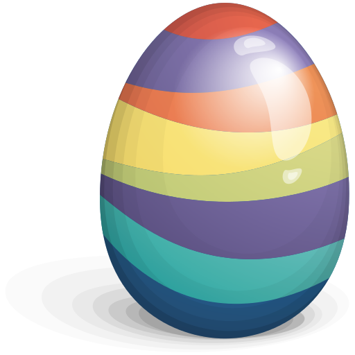 Easter Egg Color Stripes Icon Free Icons Download