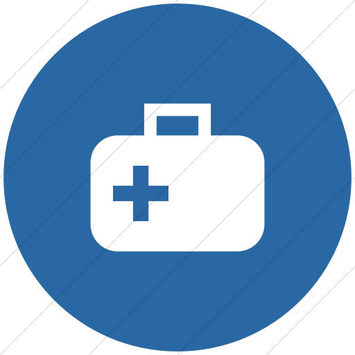 Flat Circle White On Blue Ocha Humanitarians Food Nfi