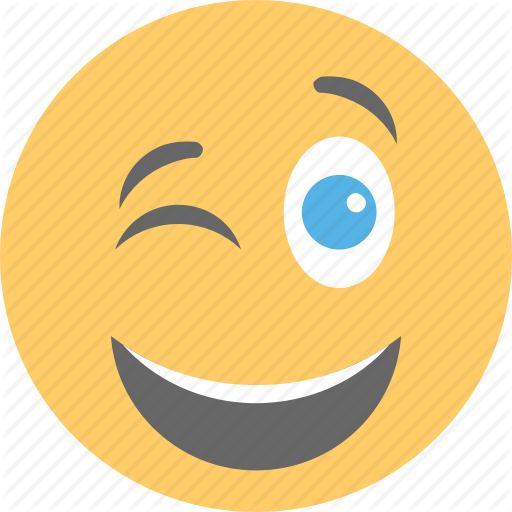 Emoji, Happiness, Smiley, Smirking, Winking Face Icon