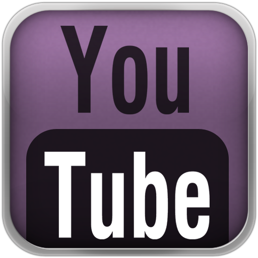 Purple Youtube Black Icon