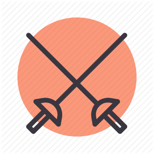 Combat, Cross, Fence, Fencing, Fight, Game, Sword Icon