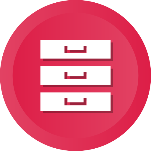 Archive, Archives, Files, Hosting, Database, Server, Storage Icon