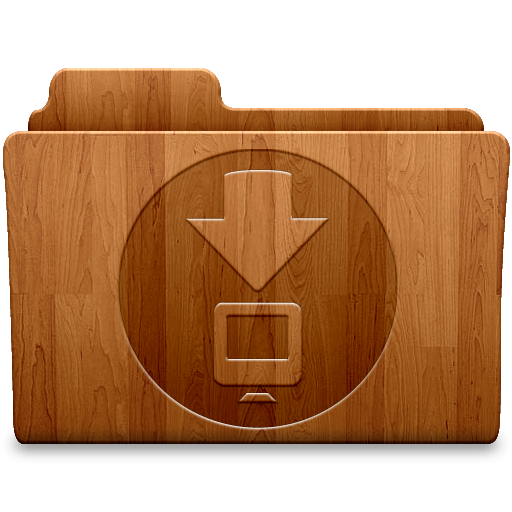 Downloads, Folder Icon Free Of Wood Folders Icons