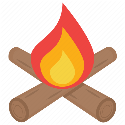 Bonfire, Campfire, Fire, Fire Pit, Flames Icon