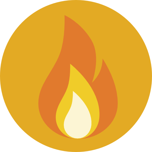 Element, Square, Fire Icon