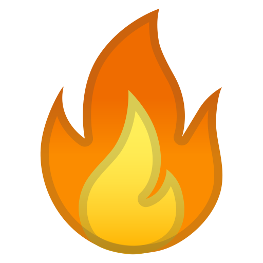 Fire Icon Noto Emoji Travel Places Iconset Google