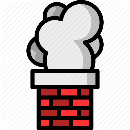 Brick, Chimney, Christmas, Santa Claus, Smoke Icon