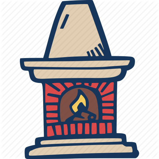 Chimney, Christmas, Fire, Fireplace, Warm Icon