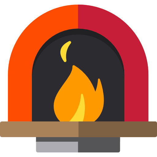 Chimney, Living Room, Furniture And Household, Winter, Warm