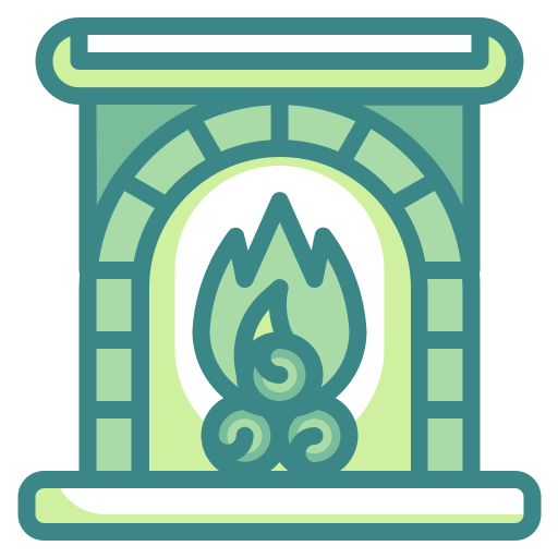 Fire, Fireplace, Furniture, Home, Living, Room, Winter Icon Free
