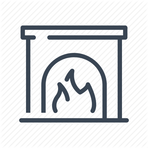 Fire, Fireplace Icon
