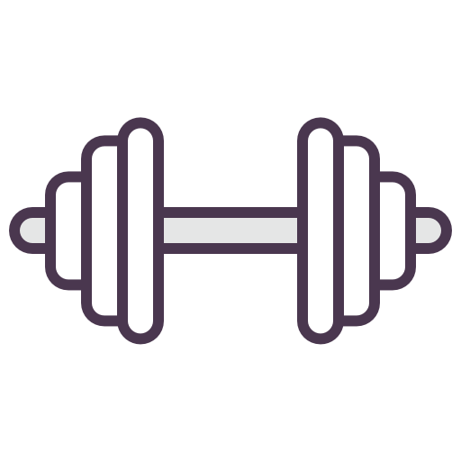 Weighs, Workout, Sport, Fitness, Bodybuilding Icon Free Of Line