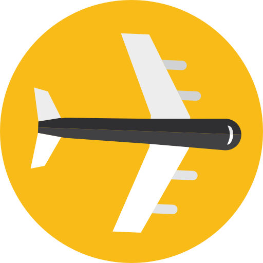 Plane, Airplane, Aeroplane, Flight, Airport, Transport Icon