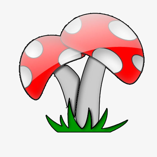 Creative Small Mushrooms, Mushroom, Color Mushrooms, Cartoon