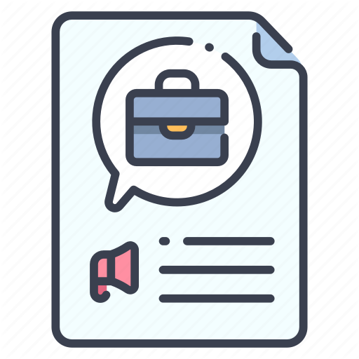 Career, Employee, Employment, Hiring, Job, Poster, Work Icon