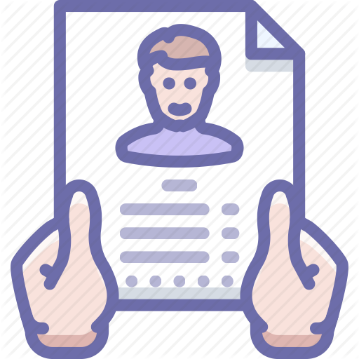 Hands, Profile, Resume Icon