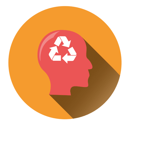 Man Recycle Idea Icon